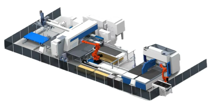 亚威数控板料冲剪切割折弯自动化生产线年度江苏省首台（套）重大装备认定(图1)